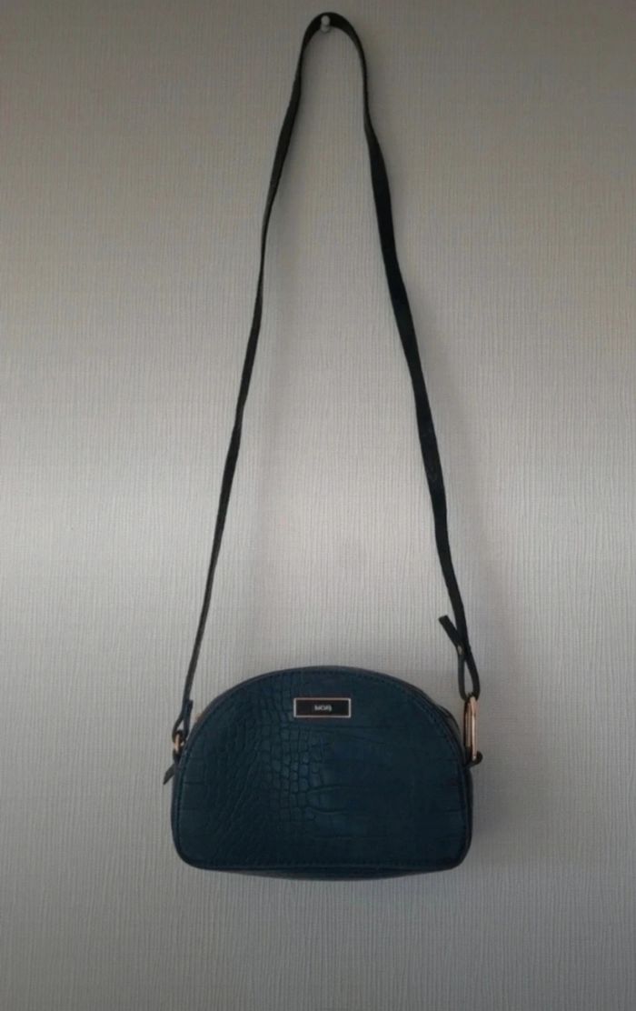 Sac en bandoulière noir écailles MOA - photo numéro 2