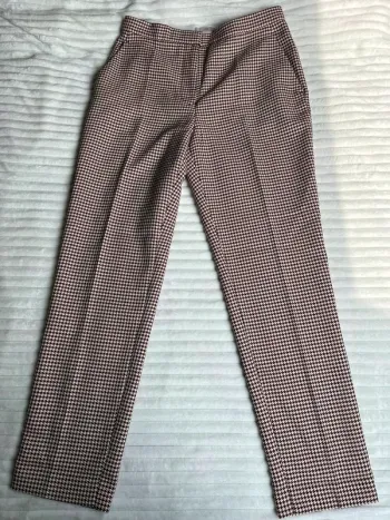 Pantalon droit à carreaux h&m