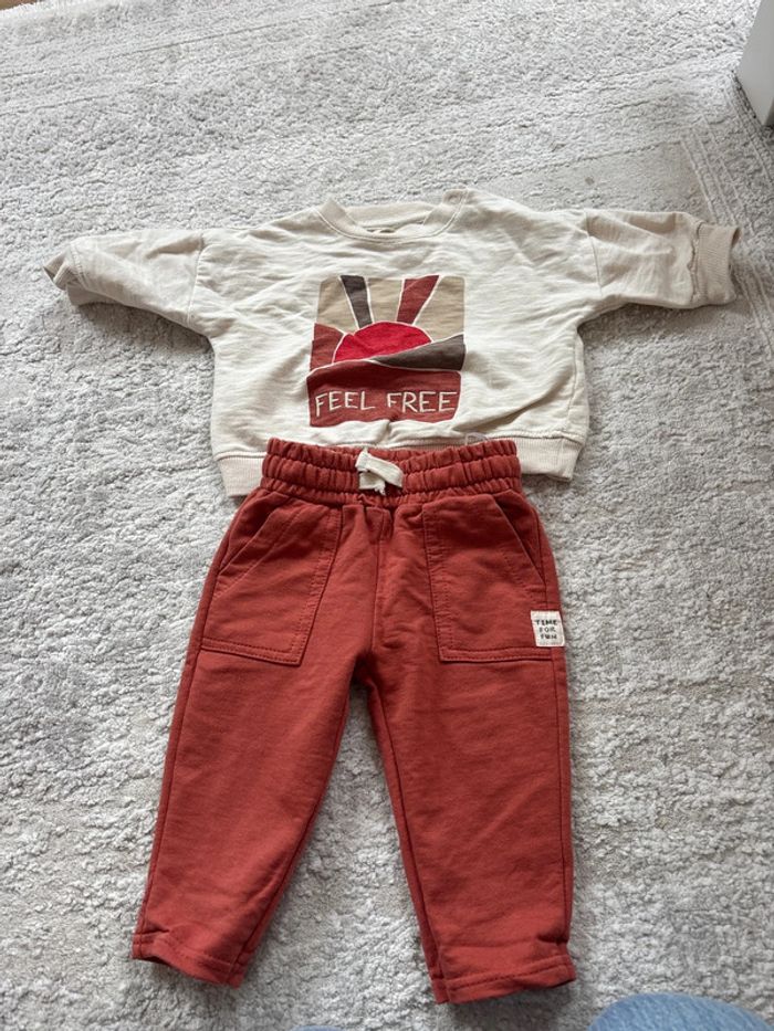 Ensemble de chez Zeeman 4-6 mois beige terraccota
