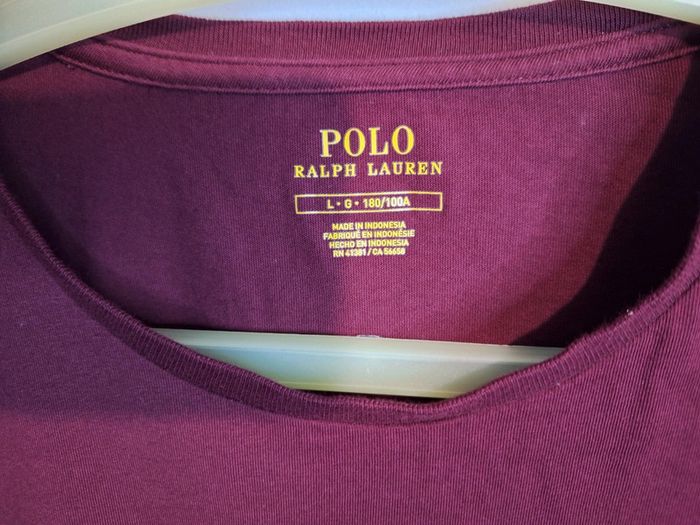 T shirt manches longues polo Ralph lauren- taille L - photo numéro 4