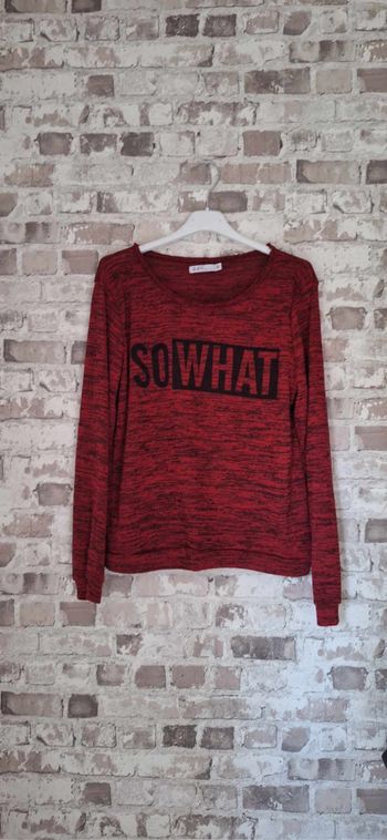 Sweat bordeaux chiné