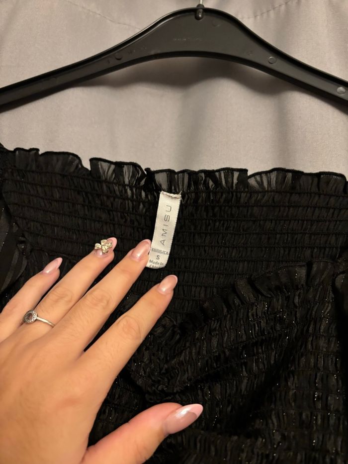 Blouse noir à paillettes - photo numéro 2