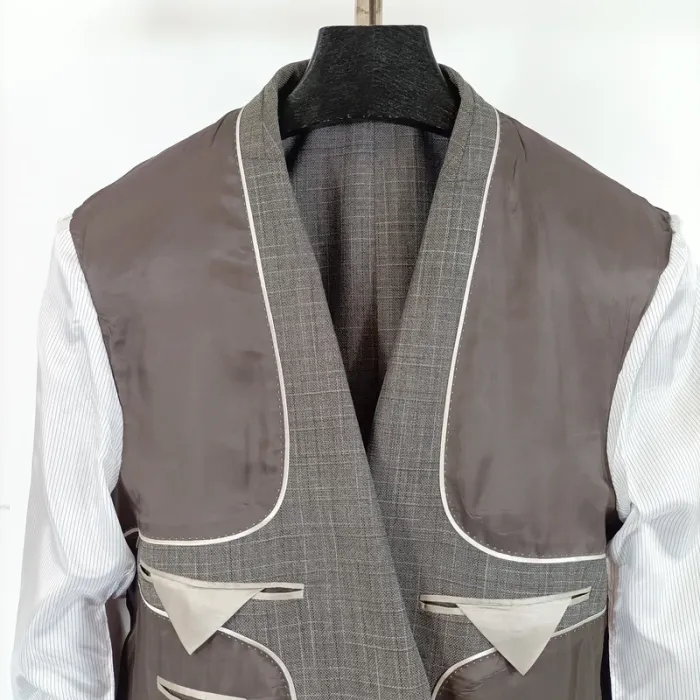 Veste Prince de Galles grise Wasa Reda - taille 52 A473 - photo numéro 13