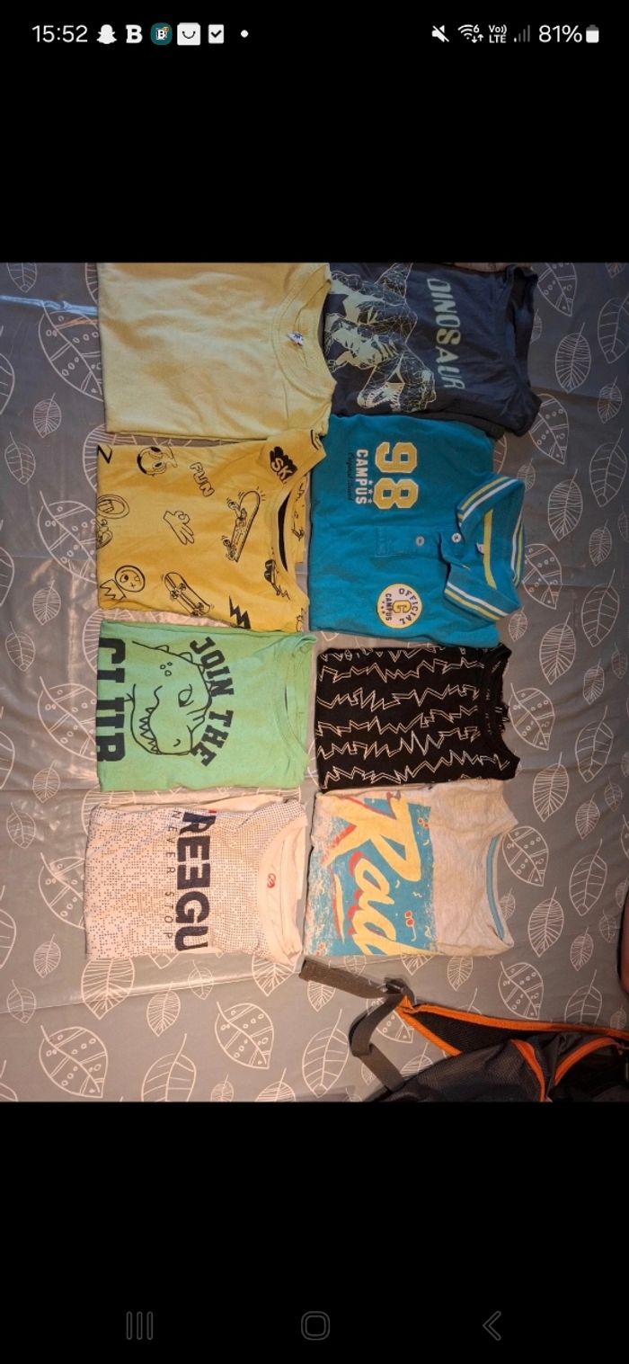 Lot de 10 tee-shirts garçon taille 10ans bon état - photo numéro 3