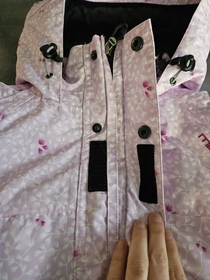 Manteau de ski chaud polaire à capuche fille - 12 ans (152cm) - Missing Link - Rose - photo numéro 9