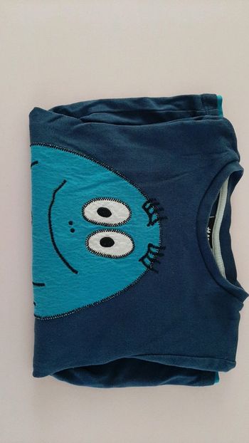 T shirt manches longues garçon bleu HetM 6ans