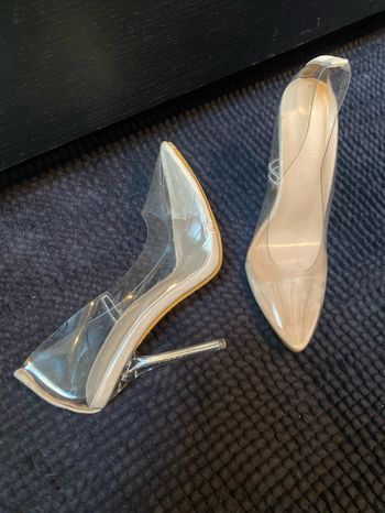 Chaussures escarpins transparent talons argentés 36 She&in