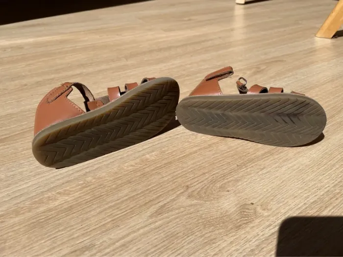 Sandales montantes à brides en cuir - photo numéro 5