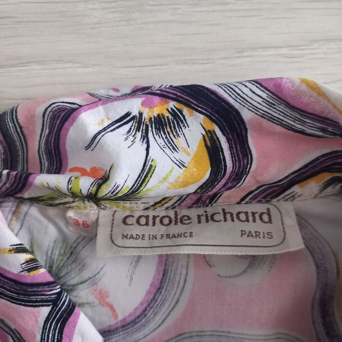 Chemise femme imprimée rose Carole Richard taille M - photo numéro 2