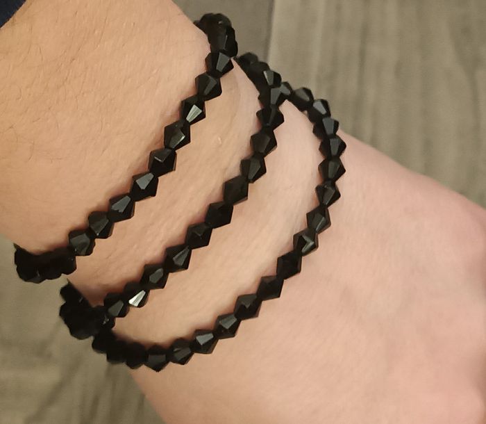 Bracelet 3 rangs fermoir bijou - photo numéro 4