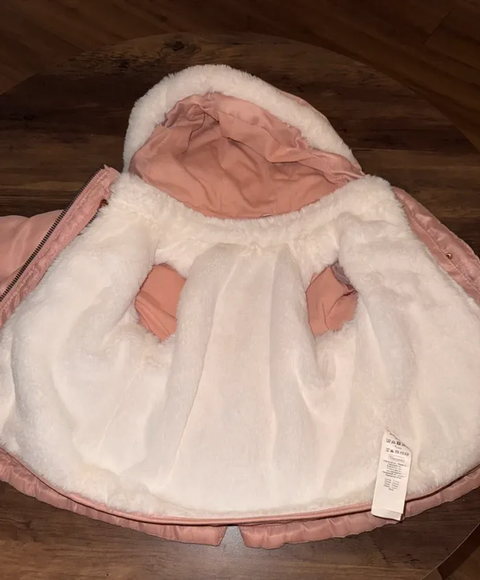 🌷Parka 2 en 1 bébé fille taille 9 mois🌷 - photo numéro 4