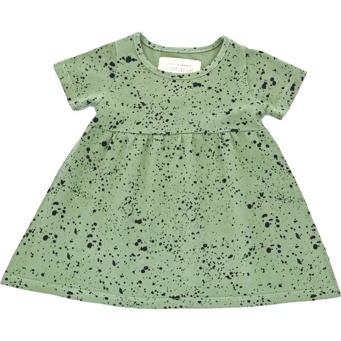 Robe à manches courtes 9 mois en coton et élasthanne Little Indians