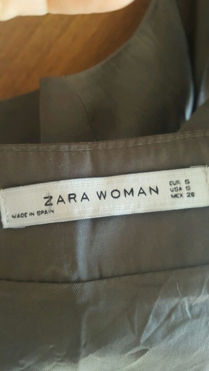 Robe zara woman effet satinée - photo numéro 3