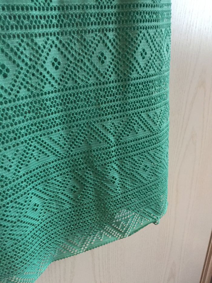 robe verte à trous aztèques/géométrique - photo numéro 3