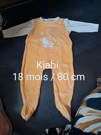 Pyjama velours 18 mois