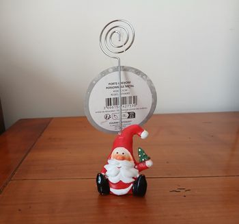 Noël: Marque-place/Porte-photo "Père-Noël"