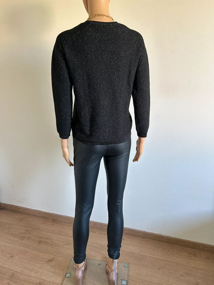 Pull court noir pailleté Cassia taille 38 jamais porté (taille petit) - photo numéro 9