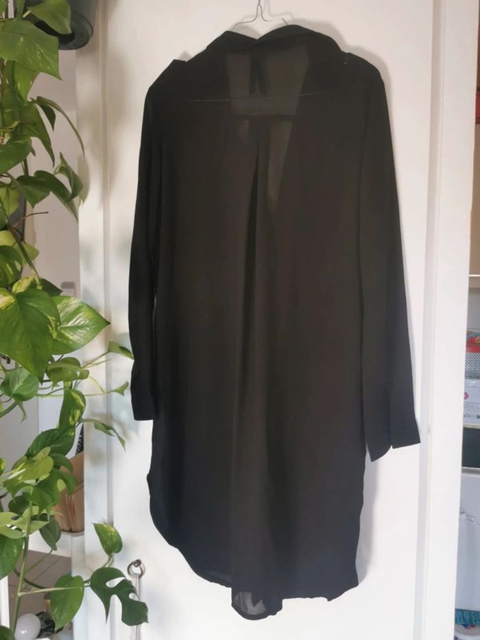 Robe chemise légère noire Lily White - photo numéro 2