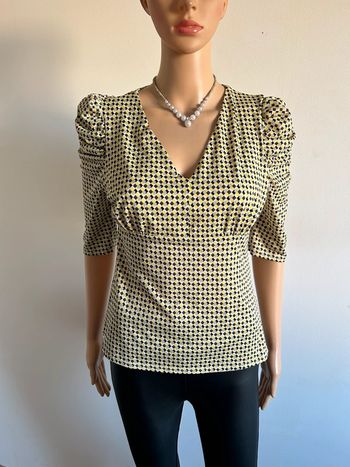 Blouse imprimée à manches courtes Morgan taille M jamais portée
