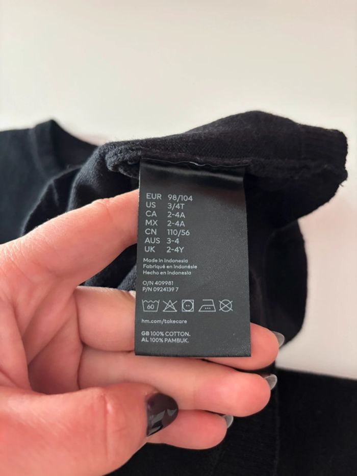 Cardigan noir H&M 2-4A/98-104 - photo numéro 5