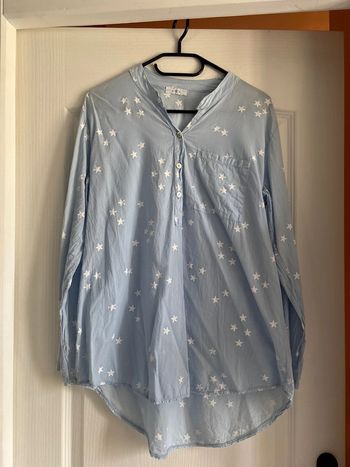 Chemisier bleu clair M/L