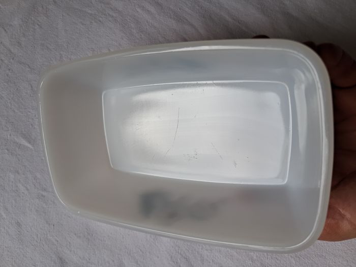 Lot 3 beurriers raviers plats Arcopal motifs fleurs ancien vintage - photo numéro 3