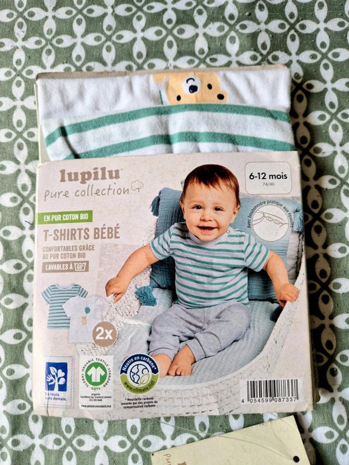 Lot de 2 tee-shirt bébé 6 - 12 mois