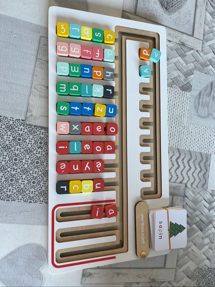 Tablette en bois d’écriture et lecture verbaudet - photo numéro 2