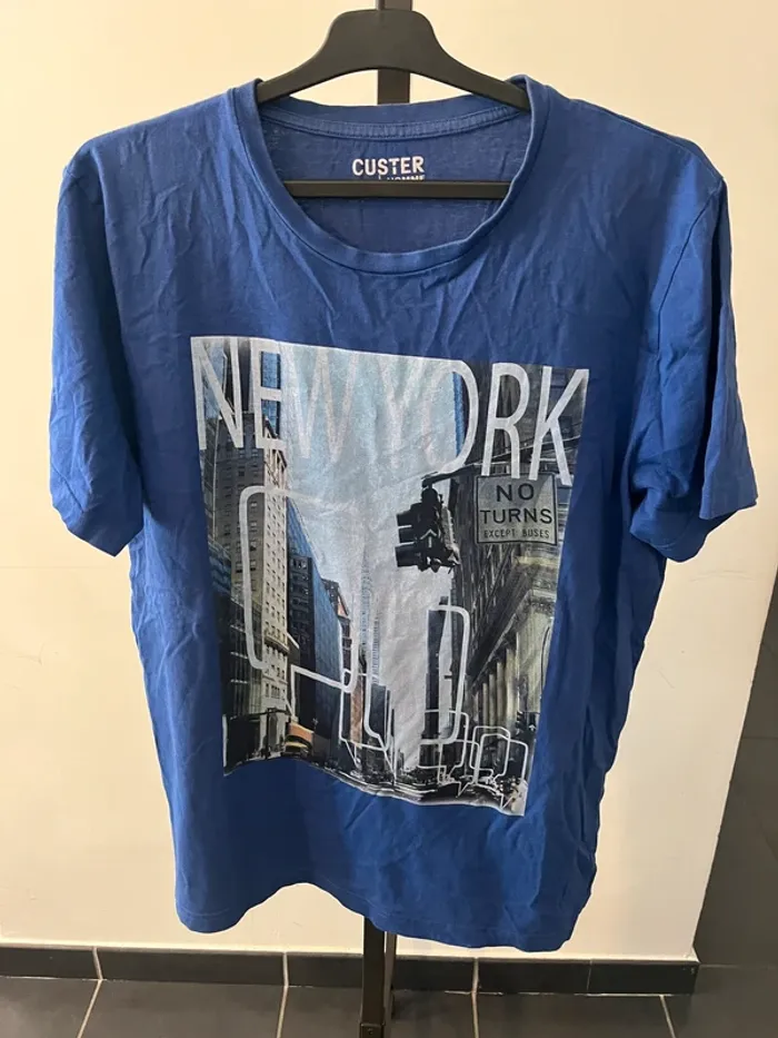 Tee-shirt bleu New-York Taille L