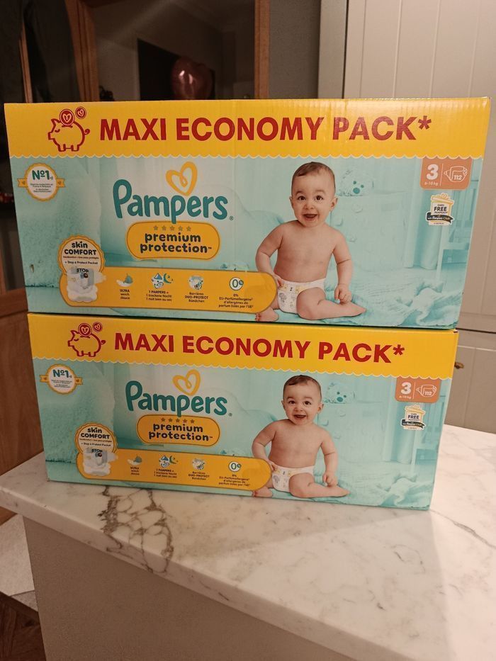 Couches Pampers premium protection taille 3
