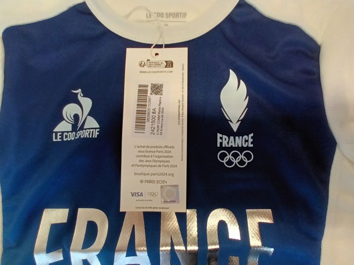 T-shirt équipe de France pour enfant JO Paris 2024 - photo numéro 6