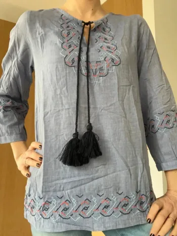 Tunique bleue Xandres neuve