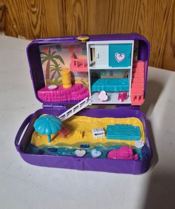 Polly pocket plage sac à dos violet