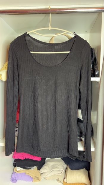 Tee shirt longue manche noir