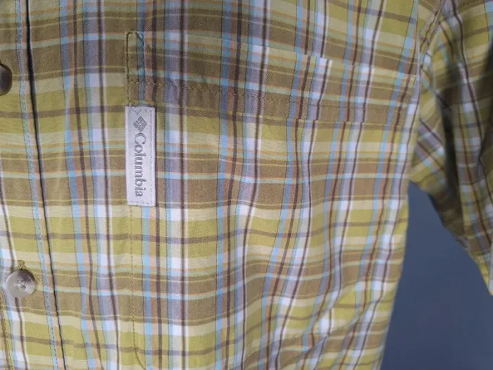 Chemise Columbia à manches courtes – Motif à carreaux - taille L (576) - photo numéro 3