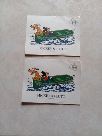 Lot de 2 buvards Disney