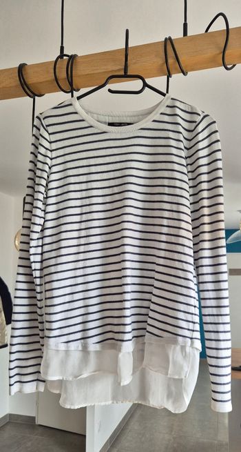 Pull teddy smith blanc et gris