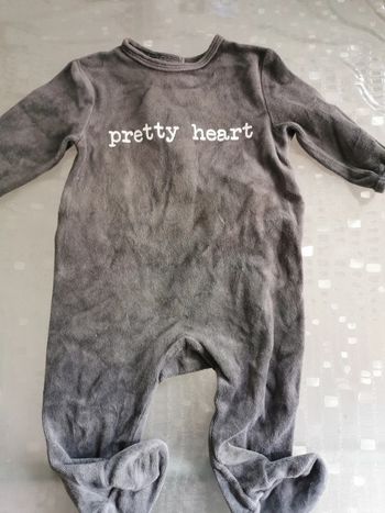 Pyjama bébé gris