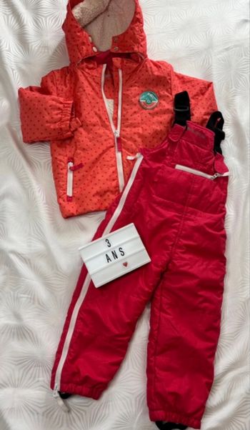 Ensemble Combinaison et veste de ski 3 ans fille