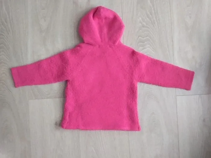 Gilet chaud rose avec capuche Obaïbi 12 mois - photo numéro 2