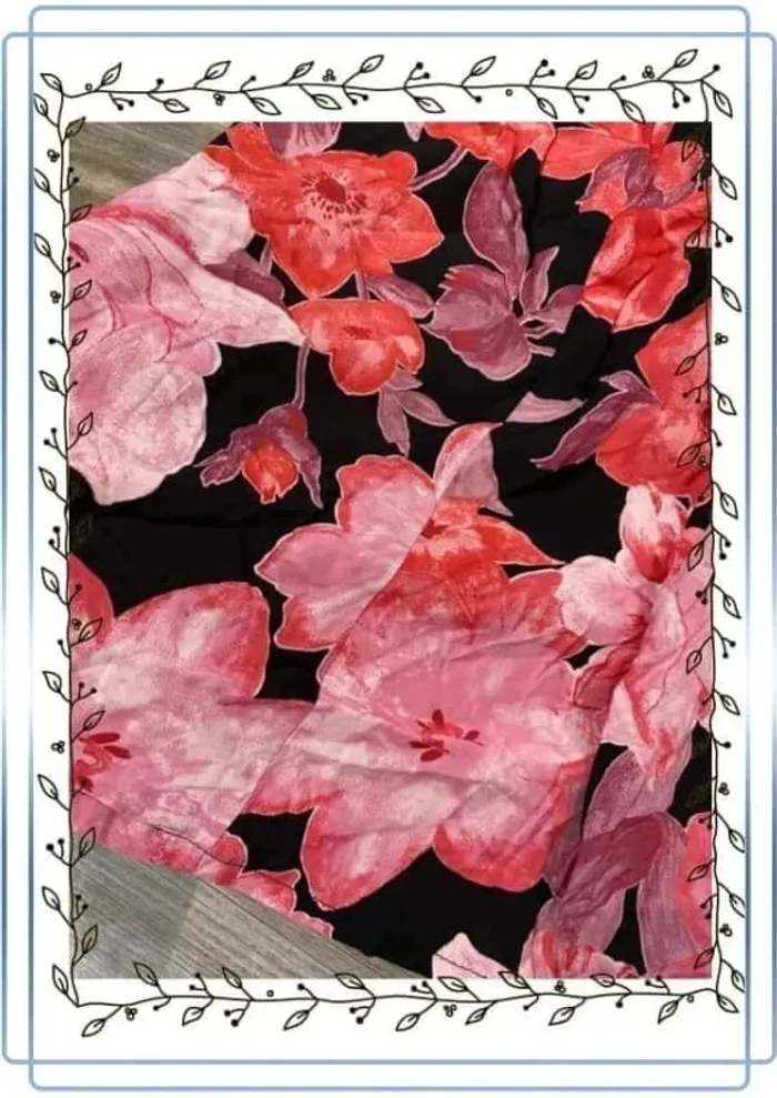 Jupe multicolore noire et rose Si belle et.. taille 40 - photo numéro 2