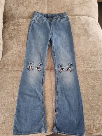 Jean fille 134 cm