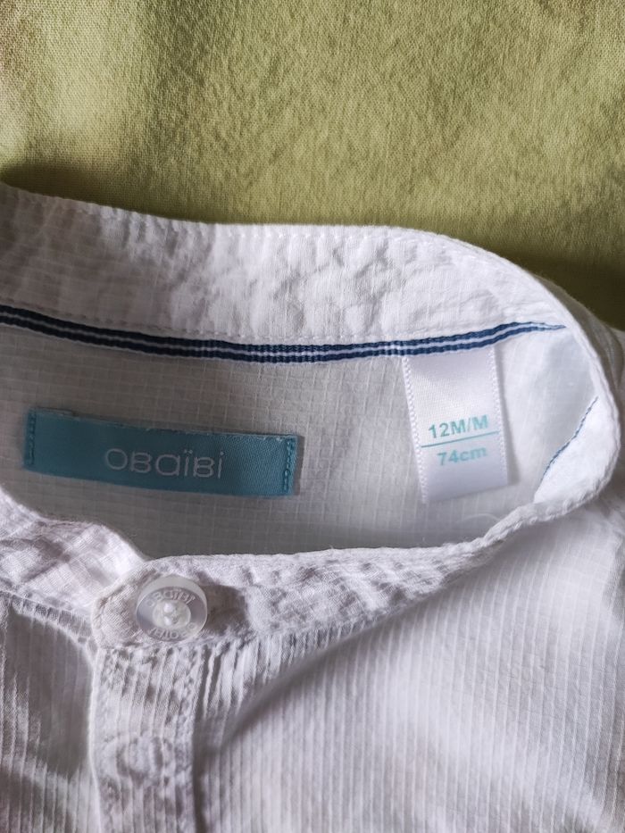 Chemise blanche bébé - photo numéro 2