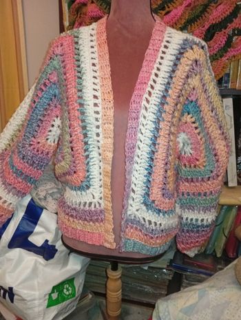 gilet au crochet femme