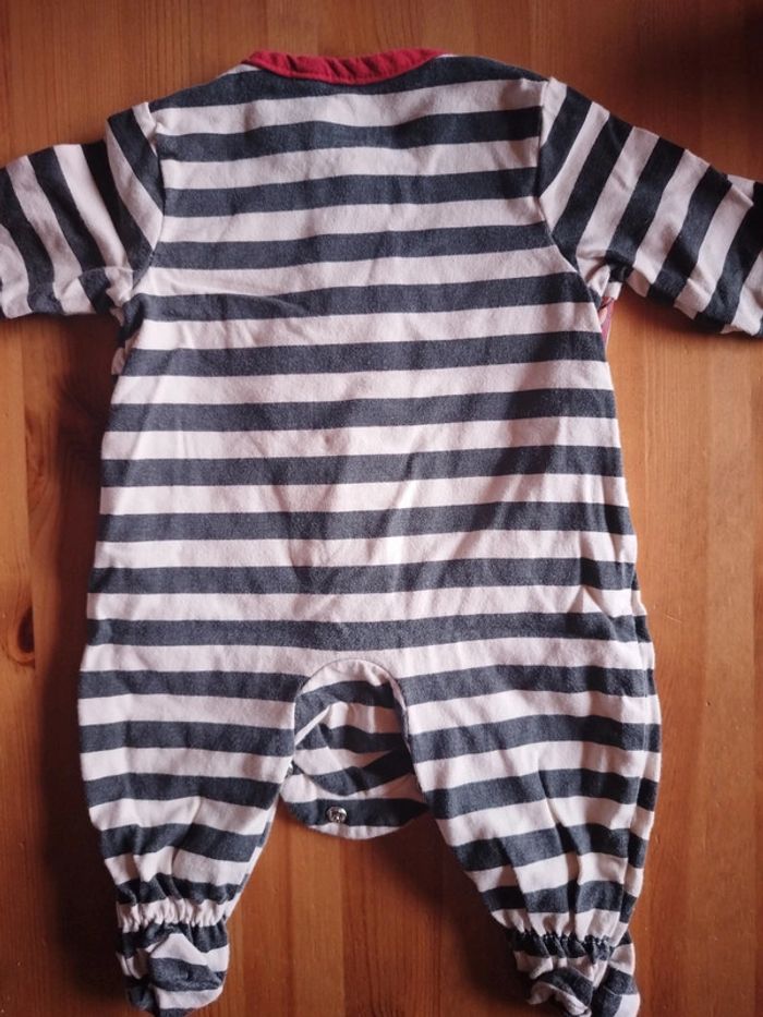 Pyjama rayé mickey taille 1 mois - photo numéro 2