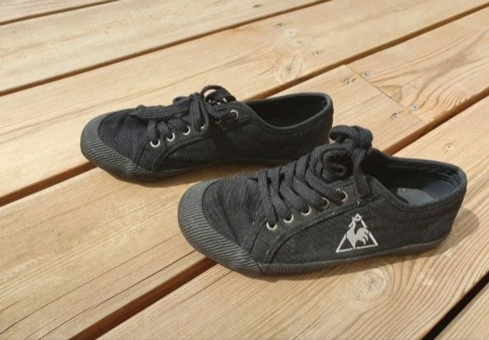 Chaussures en toile noire Le Coq Sportif - photo numéro 3