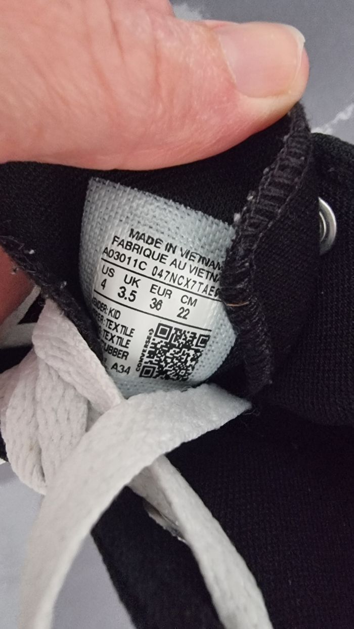 (Mises 1 fois👌!) 😍🤩🥰👌SUPERBES Baskets CONVERSES all star pointure 36 fille 🥰🤩😍👌 - photo numéro 9