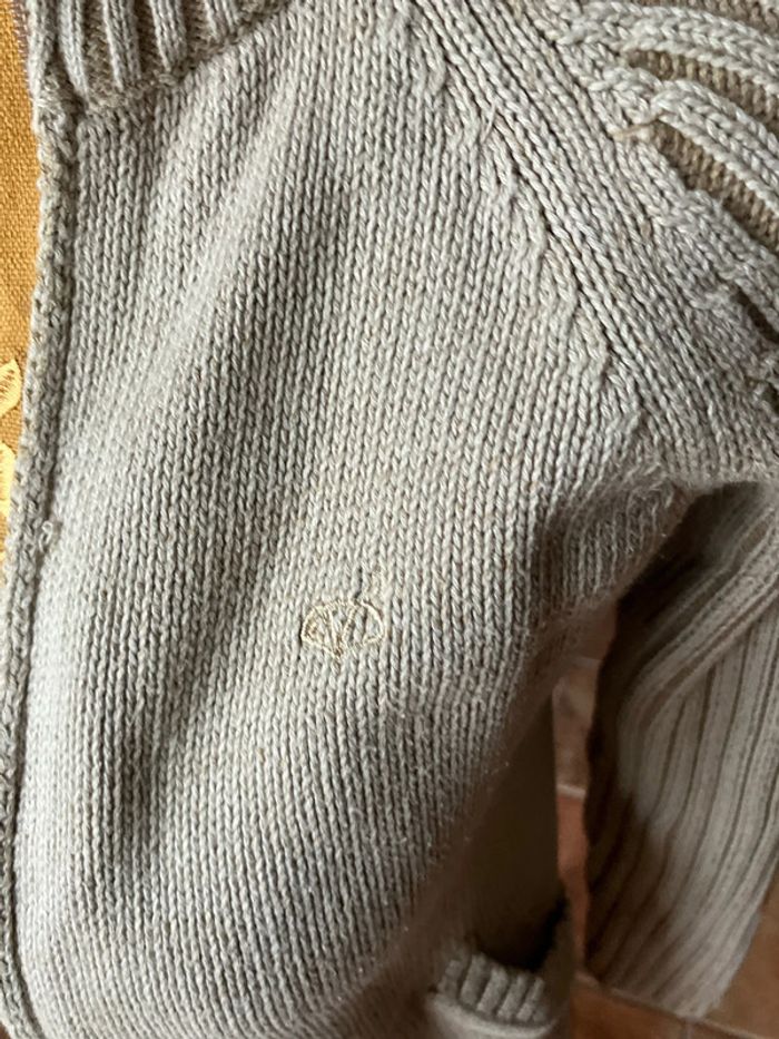 Sergent major gilet taille 8 ans couleur beige - photo numéro 3