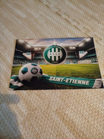Plaque publicitaire motif saint Etienne foot neuf 