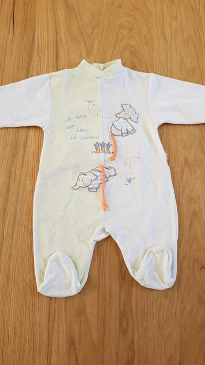 Lot 4 pyjamas grenouillères bébé 3 mois - photo numéro 8